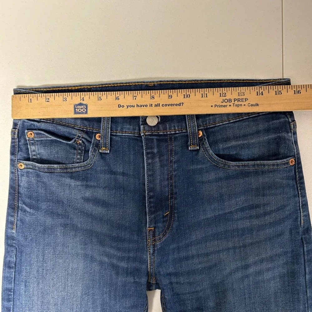 Levi's 513 Slim Straight Jeans Mens 31x30 Blue Medium Wash Denim